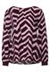 Bluse mit Zick Zack Muster intense aubergine