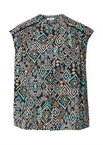 Bluse schwarz|mehrfarbig
