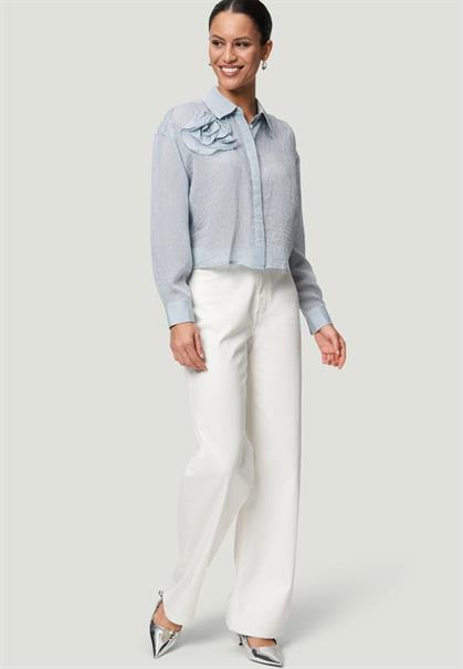 Bluse whiteblue