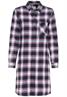 Blusenkleid mit Karomuster purple check