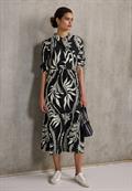 Blusenkleid mit Volants black