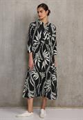 Blusenkleid mit Volants black