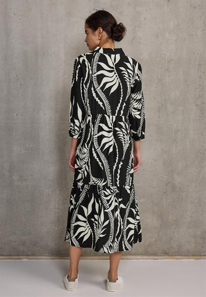 Blusenkleid mit Volants black