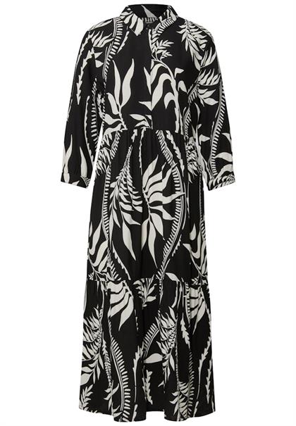 Blusenkleid mit Volants black