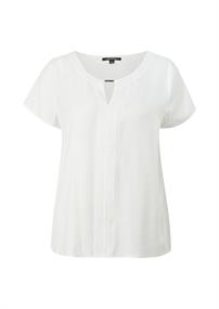 Blusenshirt aus Satin weiß