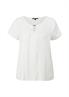 Blusenshirt aus Satin weiß