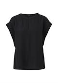 Blusenshirt aus Viskose schwarz