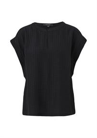 Blusenshirt aus Viskose schwarz
