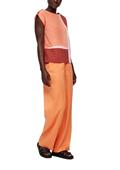 Blusenshirt im Fabricmix orange