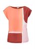 Blusenshirt im Fabricmix orange