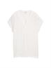 Blusenshirt im Material-Mix whisper white