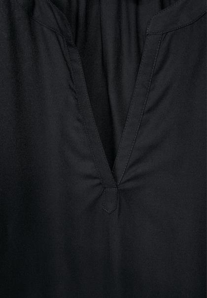 Blusenshirt in Unifarbe black