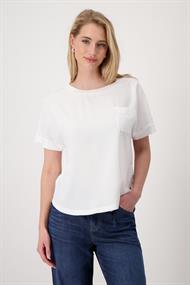 Blusenshirt mit Brusttasche cream