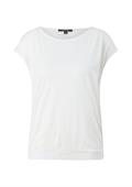 Blusenshirt mit Falten-Details weiß