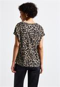 Blusenshirt mit Leo-Muster black