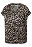 Blusenshirt mit Leo-Muster black