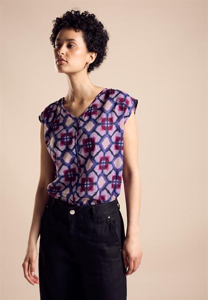 Blusenshirt mit Print bellflower lilac