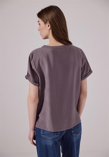 Blusenshirt mit Schlitzen hazy rose