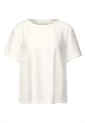 Blusenshirt mit Schlitzen off white