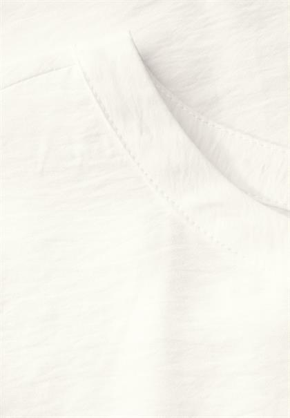 Blusenshirt mit Schlitzen off white