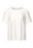 Blusenshirt mit Schlitzen off white