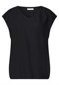 Blusenshirt mit Spitze black