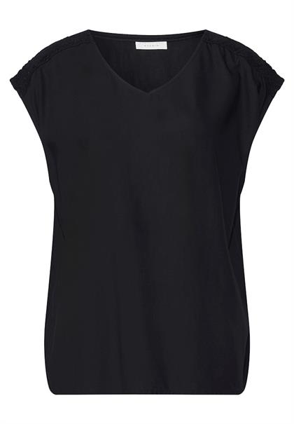 Blusenshirt mit Spitze black