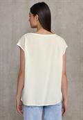 Blusenshirt mit Spitze off white
