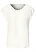 Blusenshirt mit Spitze off white