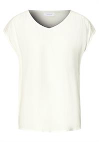 Blusenshirt mit Spitze off white