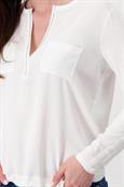 Blusenshirt mit Strasssteine off-white
