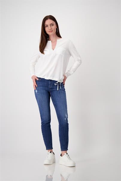 Blusenshirt mit Strasssteine off-white