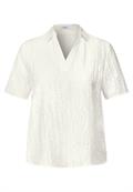 Blusenshirt mit Struktur vanilla white