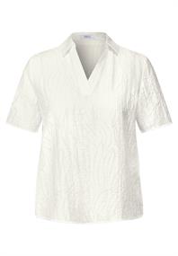 Blusenshirt mit Struktur vanilla white