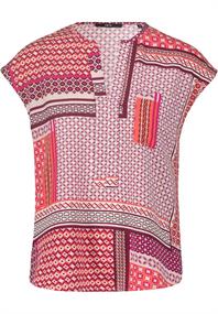 Blusentop creamred