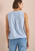 Blusentop in Seersucker-Qualität blouse blue