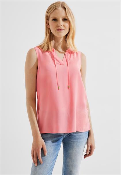 Blusentop in Unifarbe soft pink