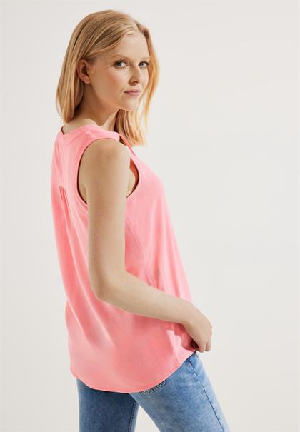 Blusentop in Unifarbe soft pink