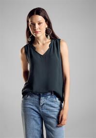 Blusentop mit Frills cool vintage green