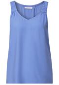 Blusentop mit Knotendetail sunset blue