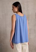 Blusentop mit Knotendetail sunset blue