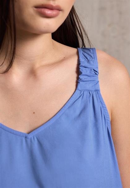Blusentop mit Knotendetail sunset blue