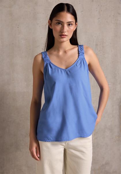 Blusentop mit Knotendetail sunset blue