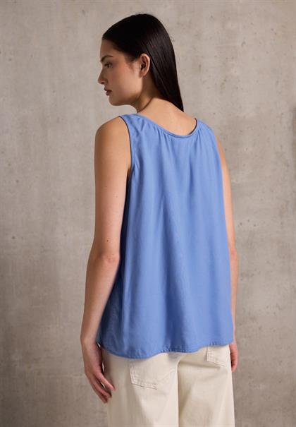 Blusentop mit Knotendetail sunset blue