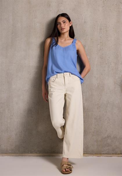 Blusentop mit Knotendetail sunset blue