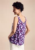 Blusentop mit Print bellflower lilac