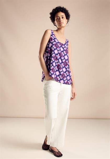 Blusentop mit Print bellflower lilac