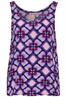 Blusentop mit Print bellflower lilac