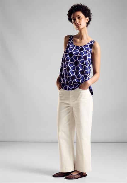 Blusentop mit Print violet blue