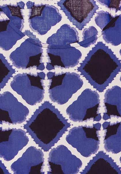 Blusentop mit Print violet blue